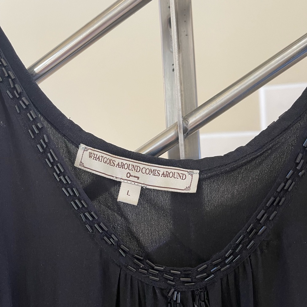 What Goes Around Comes Around Open Shoulder Top - image 5